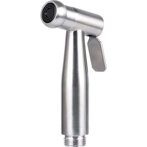 Bidet-/Handbrause aus Edelstahl mit Haken, einfach zu montieren, für die persönliche Hygiene und als Waschbecken-WC-Brause (1/4)