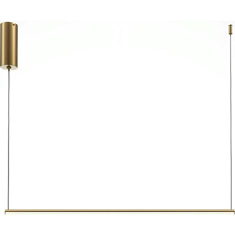 Suspension design LED – barre horizontale dorée SALEM