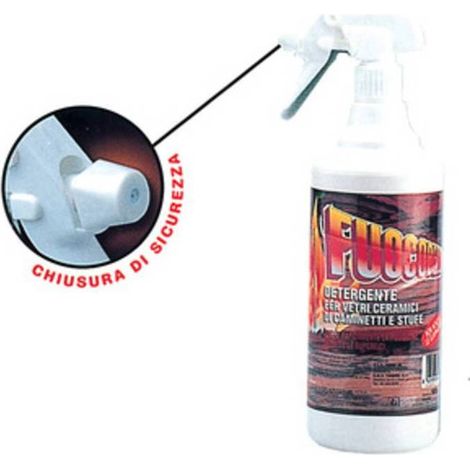 12 x PULITORE P/VETRI STUFE E CAMINI FUOCOBELLO 750ML