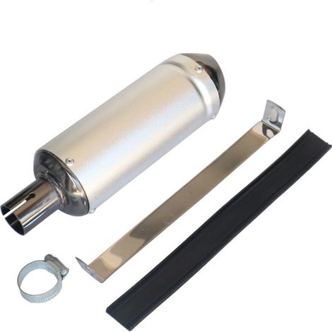 Silencieux d'échappement universel mono-étape de 1,1 pouce pour moto, 28 mm, à clipser, pour moto tout-terrain, scooter, course, VTT (1/5)