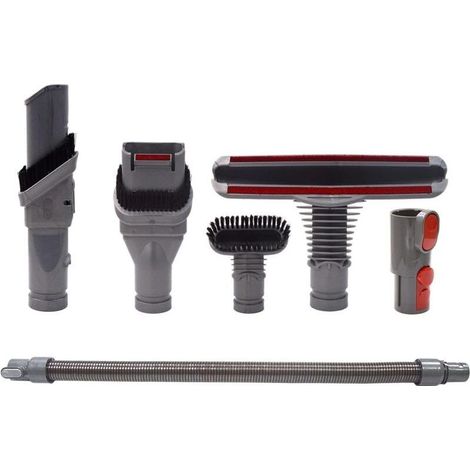Brosse Kit Accessoires avec Tuyau pour Dyson V8 V7 V6 V10 SV10 SV11 Aspirateur avec Adaptateur,Total Clean Pièces pour Dyson V6 DC45 DC35 DC52 DC29 DC62 DC33 DC34 (6 in 1) (1/4)