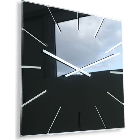 Grande horloge murale noire, 50 cm exactement (1/3)