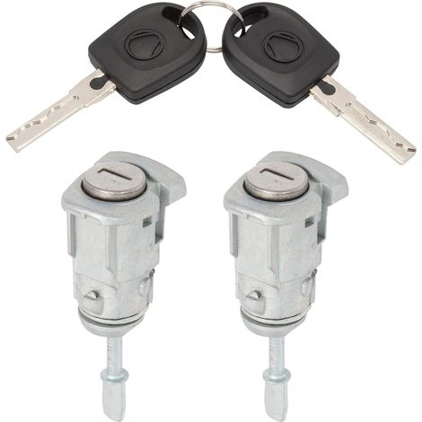 Cilindro de cerradura para Golf IV Bora Fabia 604837167 604837168 - Llave de cerradura de puerta - Núcleo de cerradura de seguridad del vehículo Izquierda + Derecha (1/5)