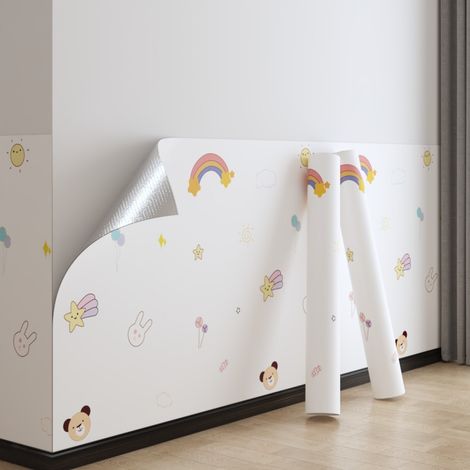 60CMx10M- papier peint de décoration murale autocollant chambre chaud déchirable sans couture autocollant papier peint mural (1/5)