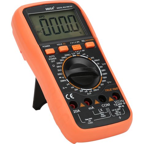 Multimètre numérique 9805A, mesure de température, de résistance et de capacité, détecteur électrique (1/5)