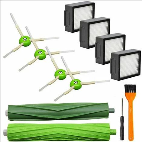 Convient pour irobot i7 i7 + E5 E6 série brosse principale filtre brosse,latérale 12 pièces balayeuse accessoires (1/5)