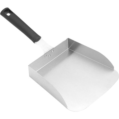 Stainless Steel Food Scoop, Ergonomic Serving Spatula, Easy to Clean, for Transferring Fries, Pizzas and Snacks in Home Kitchen (1/5)