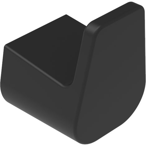 BERNSTEIN - Gancho toallero de diseño de latón para baño y aseo - 1.6x3.7x4.5cm - Negro - SDEHH