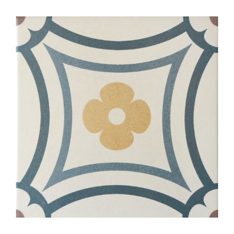 Eiffel Art Construction – Carrelage effet ciment 20x20 cm – Grès cérame décor floral coloré – Pour sols et murs intérieurs – Facile à entretenir (1/5)