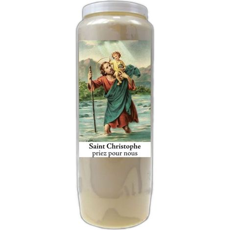 Bougie Saint Christophe neuvaine