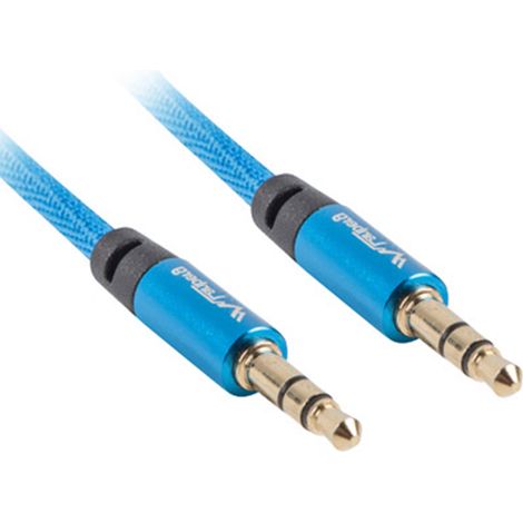 Lanberg Premium câble audio minijack stéréo - minijack M/M 1m bleu (1/4)