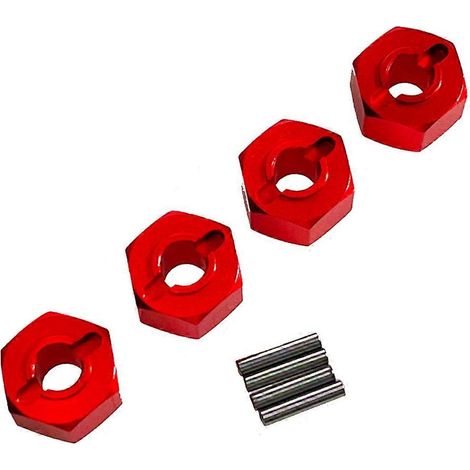 Für ferngesteuerte Autos im Maßstab 1:14 und 1:16, 12-mm-Sechskantstecker, rot (1/5)