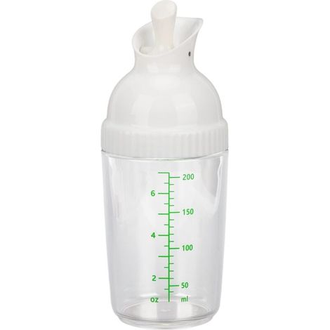 Récipient à vinaigrette, empêche les fuites, résistant aux gouttes, shaker à vinaigrette de 200 ml pour la cuisine(Blanc) (1/5)