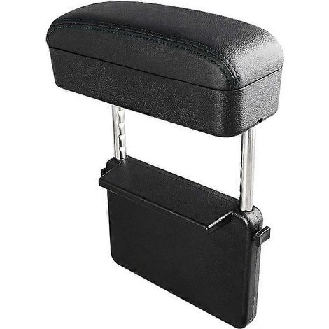 Accoudoir universel pour voiture avec support coude réglable, accoudoir de console centrale, organisateur de siège auto, noir et noir (1/5)