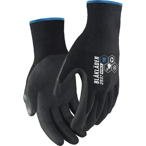 Gants de protection blaklader 2937 nitrile doublure laine