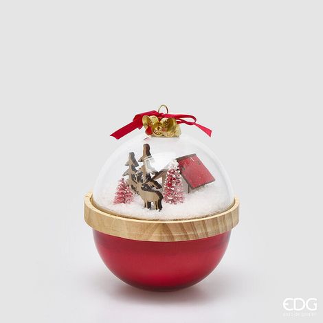 EDG Enzo De Gasperi Candela Natalizia Cupola Profumata White Musk H12 Ø11 cm – Candela Decorativa di Natale (1/4)