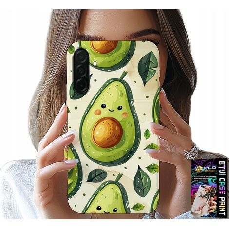 Custodia per Samsung Galaxy A56 5G - simpatica custodia con avocado sorridente (1/5)