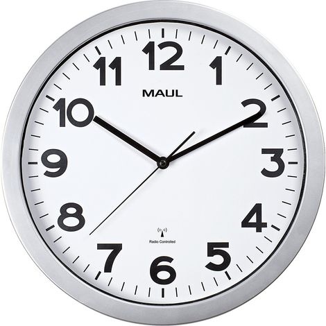Maul Modèle Moderne Horloge Murale Argenté 35 cm (1/2)