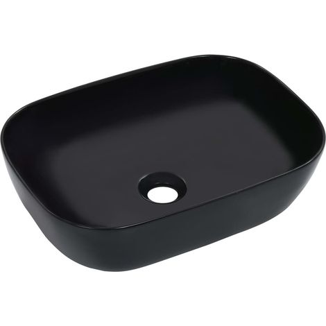 Lavabo 45,5x32x13 cm Céramique Noir (1/5)