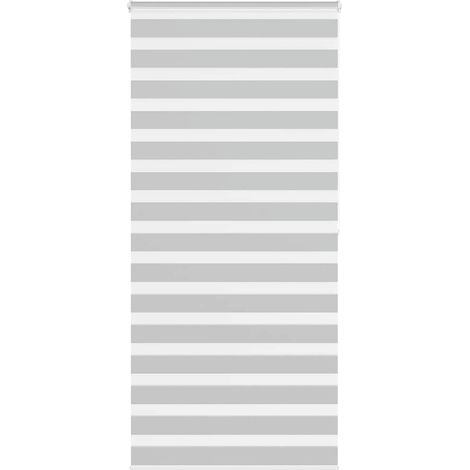 Doppelrollo Hellgrau 110x200 cm Stoffbreite 105,9 cm Polyester