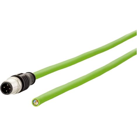 Metz Cable Ethernet industrial M12 verde 2 metros