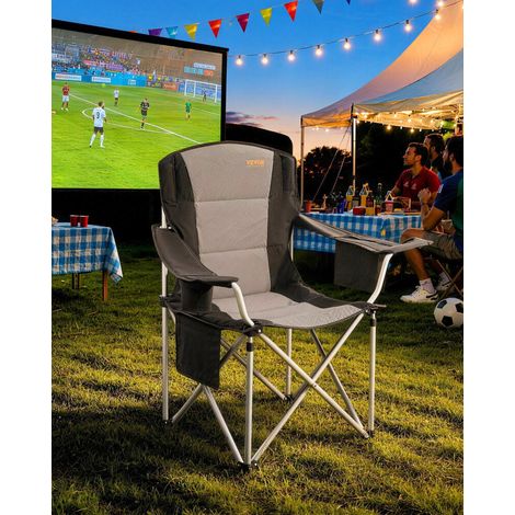 Pliage rapide en 1 seconde, chaise de camping pliante avec porte-gobelet et 3 sacs de rangement (1/5)