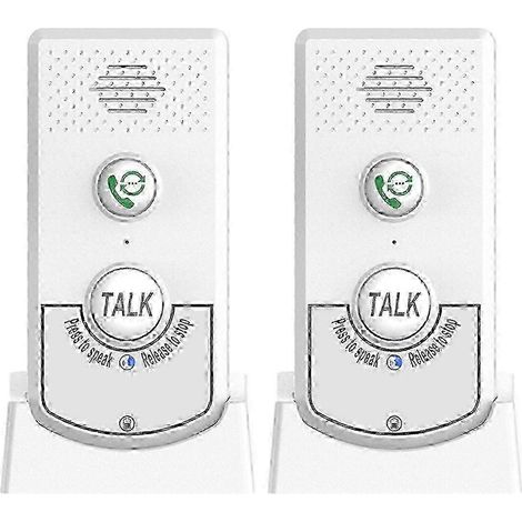 Interphone bidirectionnel sans fil domestique, interphone vocal sans fil à très longue portée, appareil de communication pour personnes âgées (1/5)