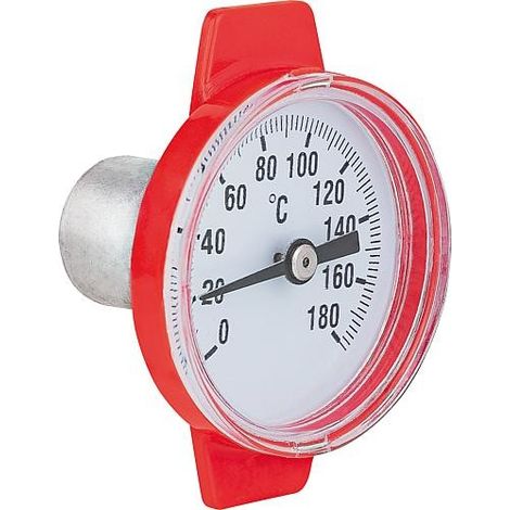 Thermomètre pour solaire- isolation-T-robinet sphérique Type G et F, 0-160°C (1/3)