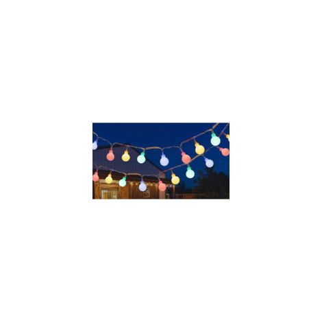Luci decorative colorate per esterni con lampadine, 12 m 100 LED, luci natalizie per feste, giardini, balconi e uso interno, Natale, camerette per bambini, celebrazioni - Crezuo