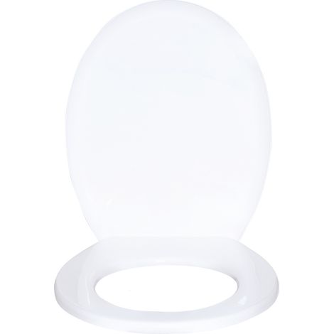 Asiento de inodoro, hecha de polipropileno L 460 x P 375 x H 50 mm. El color blanco.