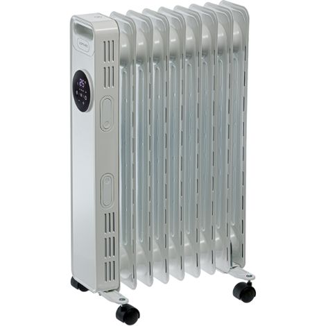 Radiateur bain d’huile 2000W OCED012000 – Écran digital, télécommande, 3 puissances, minuterie – Pour surfaces jusqu’à 20m2 – Optimeo