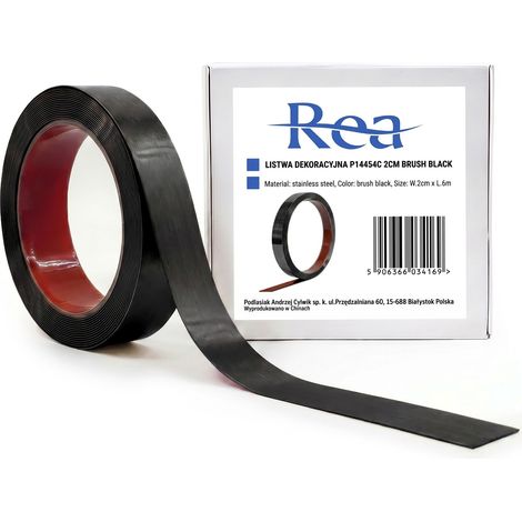 Baguette Décorative Adhésive Rea P14454C Brush Black (1/5)