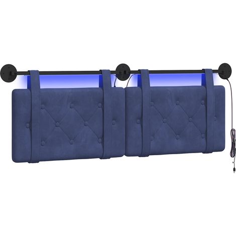 Maison Exclusive - Hängendes Kopfteil Mit LED Licht Polizeiblau S (1/5)