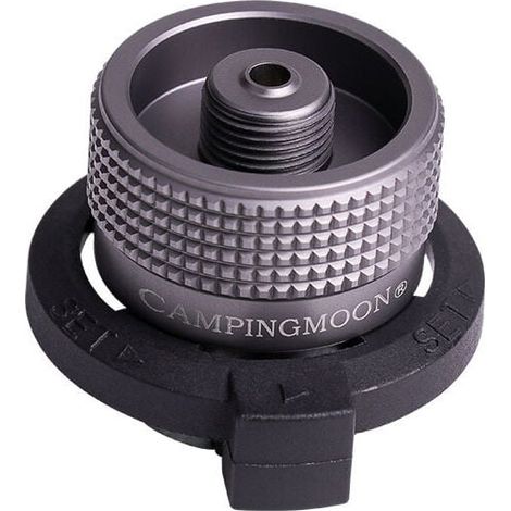 Dripex Adaptateur de conversion verrouillable, pour type de bouteille de buse/cartouche de gaz butane/cartouche de gaz à visser/cartouche de valve Lindal (Z11) (1/4)