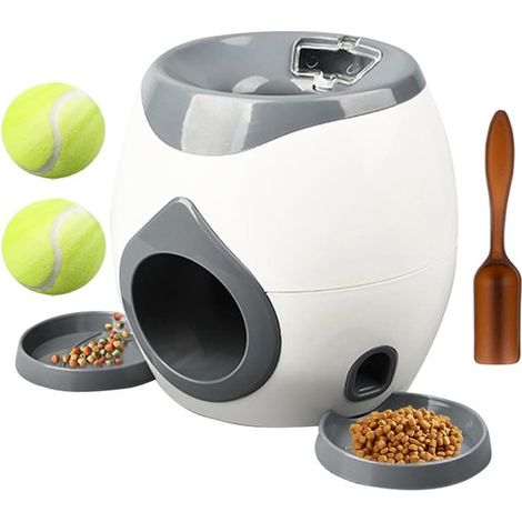 Lanzador automático de pelotas para perros - Gris/Blanco (1/5)