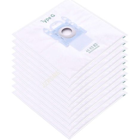 lot de 10 Filtre à manches pour sacs à poussière pour Bosch Type G/MegaFilt Super Tex BBZ41FG 468383,VBBS600V00,6000...6999,32A2,42A04