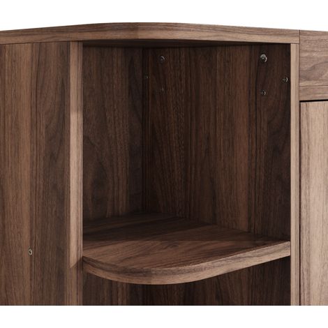 Meuble à chaussures effet bois en MDF avec 4 portes abattantes et plateau effet marbre pour entrée, couloir et petit espace (1/5)