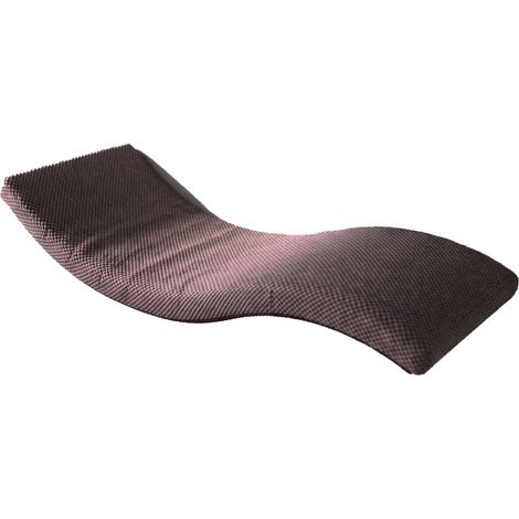 Estantería metálica ondulada para gatos de 95 cm, asimétrica, izquierda, color chocolate oscuro. (1/5)