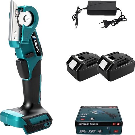 Forbici elettriche, motore a spazzole da 80 W, design leggero, 2 batterie, EU-a (1/2)