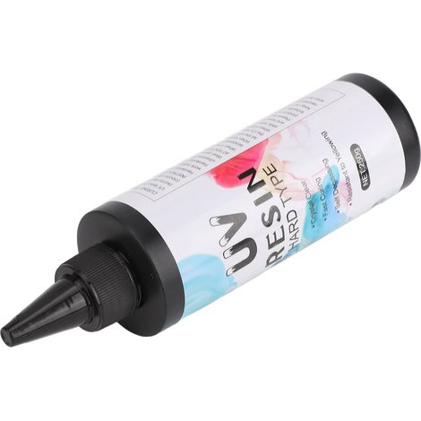 Résine UV transparente à prise rapide, à appliquer à la main, idéale pour les loisirs créatifs et la décoration (250 g). (1/5)