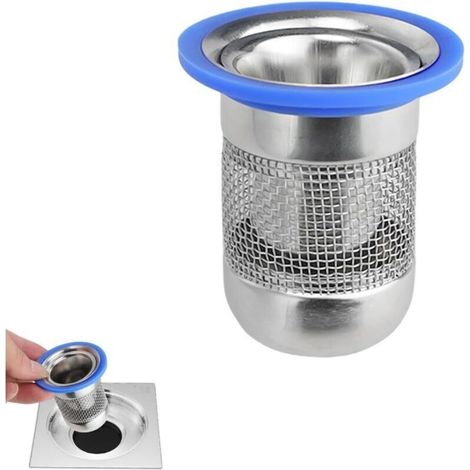 Clapet Anti Odeur, Anti Odeur Douche avec Filet Filtrant, Noyau de Bouchon Douche Anti Odeurr, Siphon Douche Les Insectes et Les Odeurs (1/4)