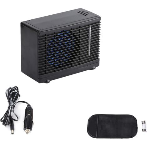 Ventilador portátil de 12 V para coche, mini ventilador con 2 velocidades ajustables para el hogar y la oficina. (1/5)