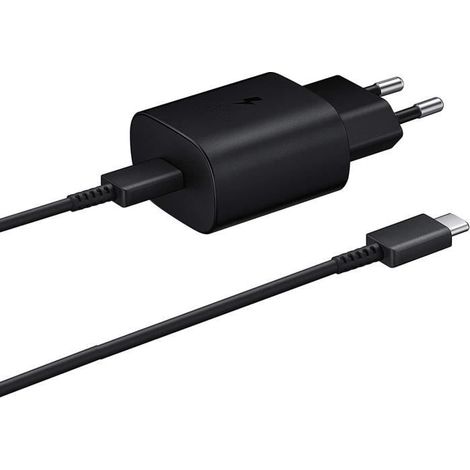Chargeur Rapide 25W + Cable USB-C USB-C pour SAMSUNG S22 5G-S22 ULTRA 5G-S21 FE 5G-S21-S21 PLUS-S20 FE-S20-NOTE 20-A53