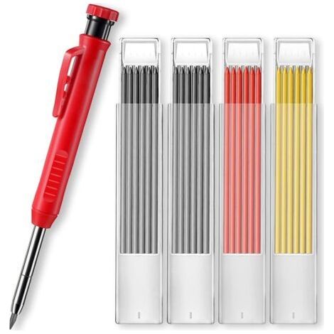 Bluedeer – Crayon de chantier bois pour dessins d'architecte – Précision pour lignes nettes – Utilisation sur matériaux variés (1/5)