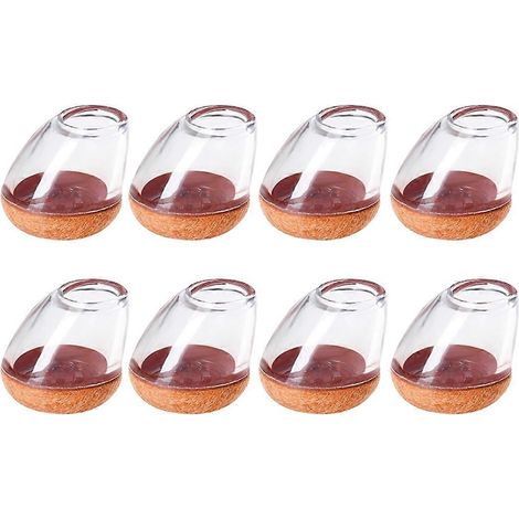 Set mit 8 diagonalen Filzgleitern für Stuhlbeine, rutschfest und abriebfest, Schutz vor Kratzern und Schrammen (1/5)