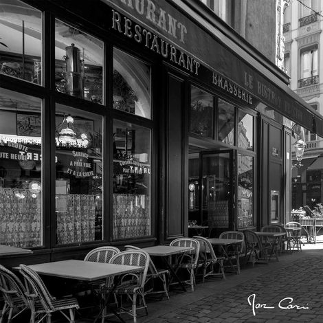 Tableau sur verre bistrot de Lyon 45x45 cm - Impression sur Verre - Image HD imprimée sur Verre - Tableau mural décoratif en verre - Finition Brillante - Fabriqué en France (1/5)