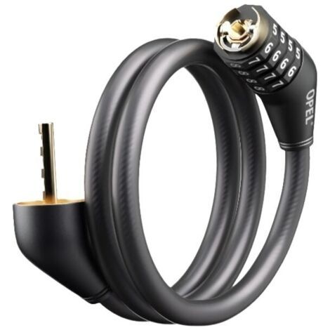Antivol Velo,Cadenas de velos Long 80mm x 12mm,Câble Antivol pour Vélo Scooter Motos Portail Vélo avec 4 Chiffres Intelligente Code et Vélo Poussette,Verrouillage à Vélo Antivol noir (1/4)