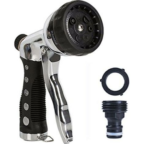 Pistola ad acqua multifunzionale, ugello per tubo flessibile ad alta pressione, spruzzatore da giardino, strumento per lavaggio auto, pistola a spruzzo, spruzzatore da giardino (1/4)