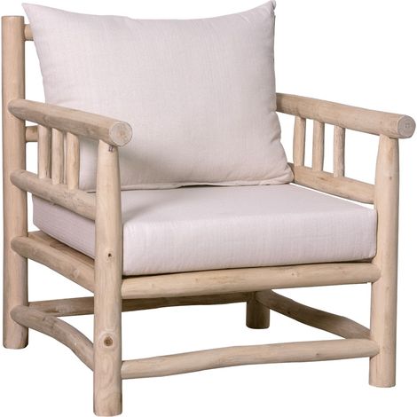 Signes Grimalt Sillón Muebles Sillon Mueble Auxiliar Blanco 76x70x80cm 343681 (1/5)