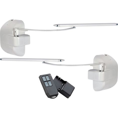 Slid'Up By Mantion – Motorisation pour volet battant 2 vantaux – Kit complet avec télécommande radio – Poids max 50 kg – Installation en applique